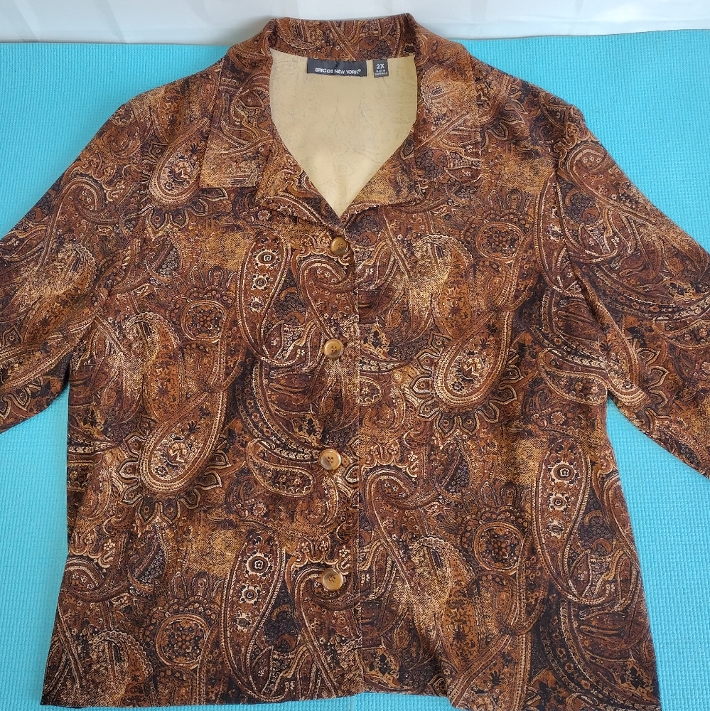 Briggs New York Women's Shirt Size 2X - Picture 7 of 10